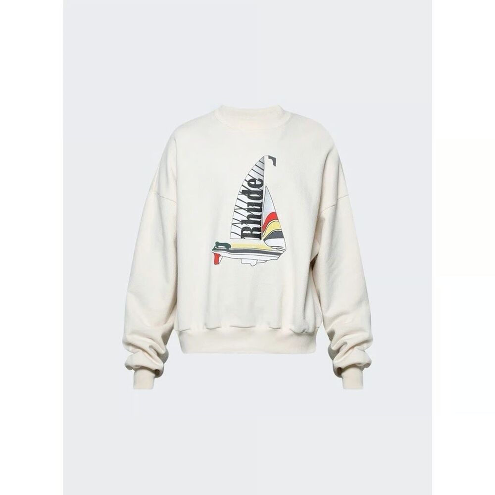 RHUDE Catamaran Champion Graphic Sweater Sailing Boat NEW - Value $765 - M